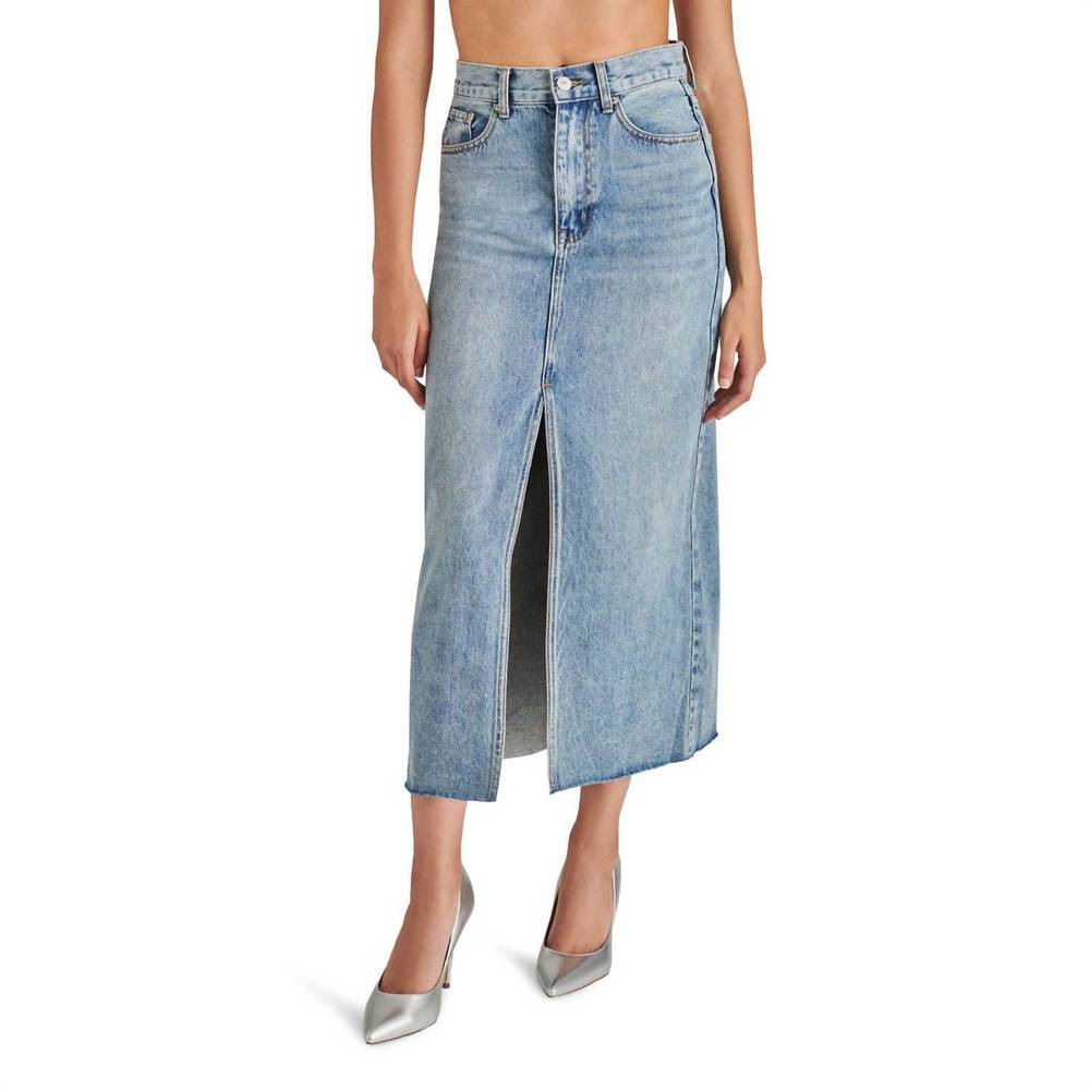 NEW STEVE MADDEN avani skirt in light blue - Picture 2 of 3